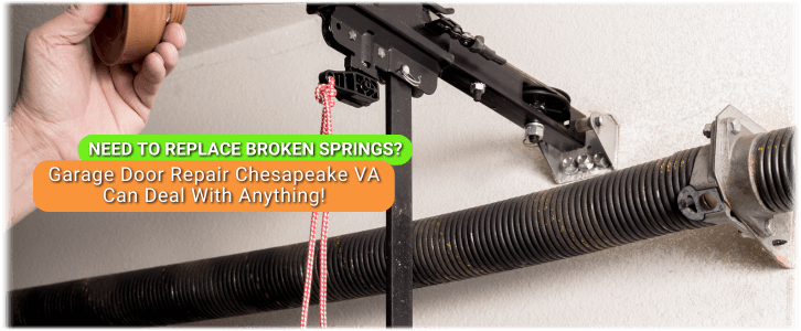 Broken Garage Door Spring Chesapeake VA